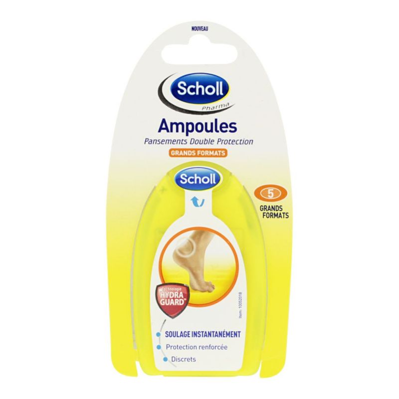5 pansements ampoules grand modèle