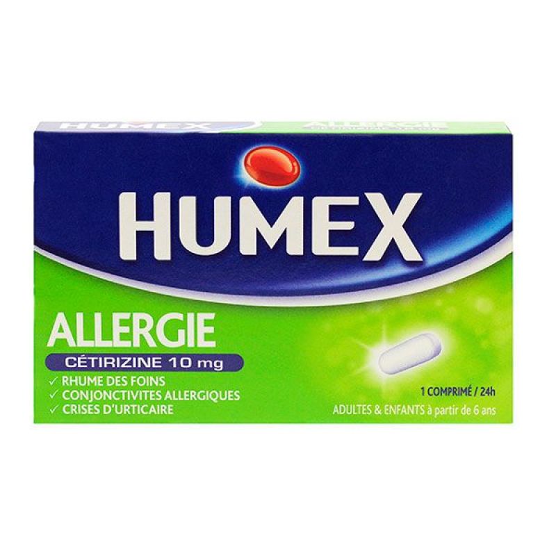 Allergie Cétirizine 7 comprimés 10mg