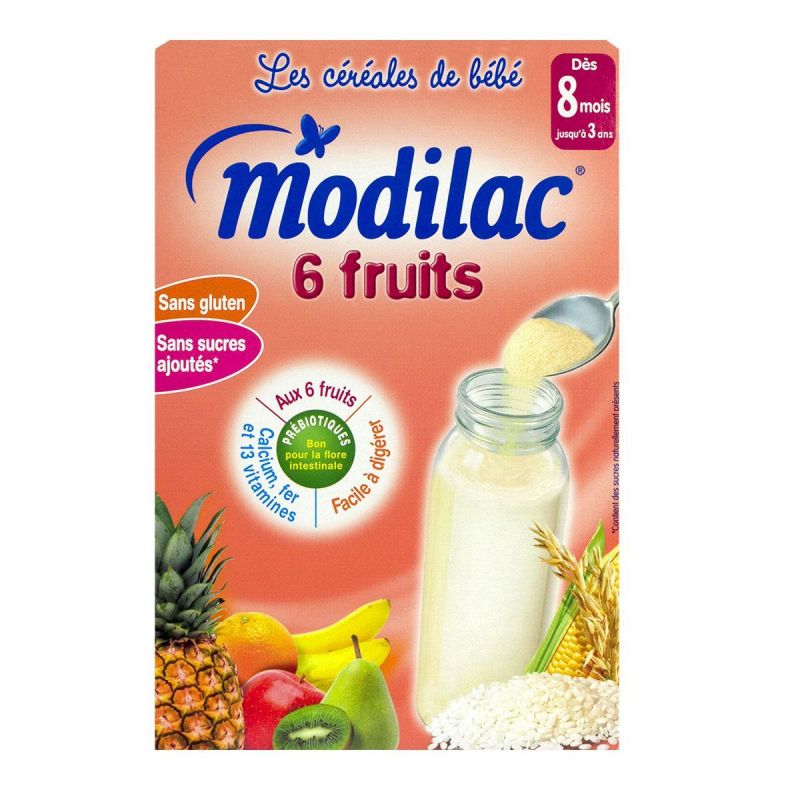 6 fruits dès 8 mois à 3 ans 300g