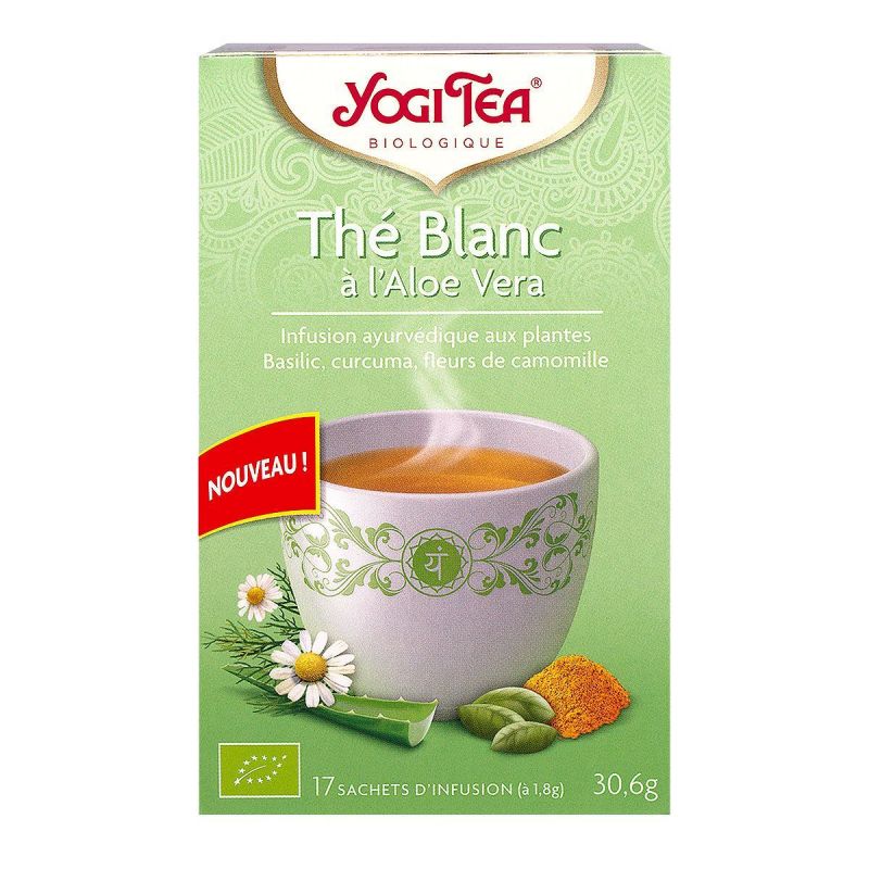 17 Infusions thé blanc à l'aloé vera