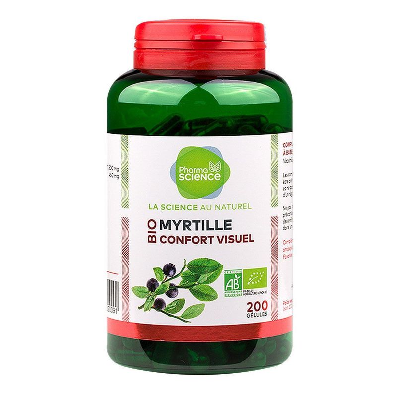 Myrtille bio Pharmascience x 200 gélules