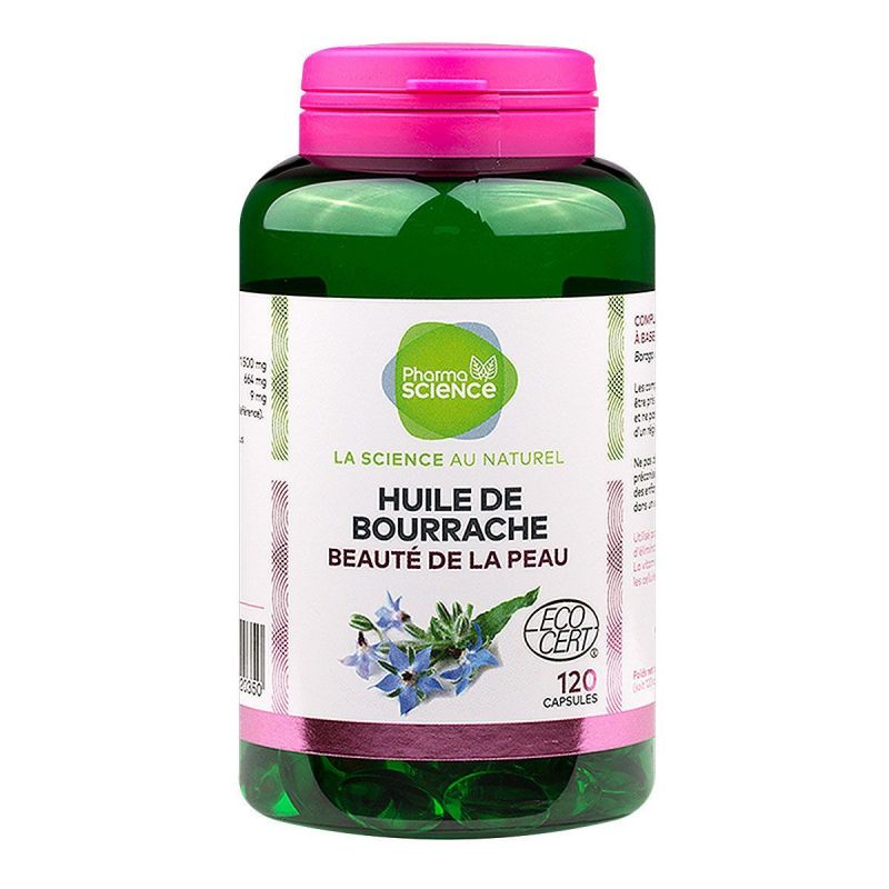Huile de bourrache Pharmascience x 120 capsules