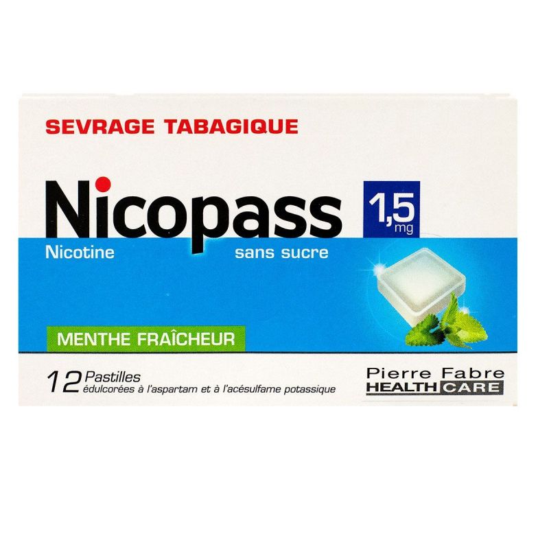 1,5mg menthe fraîcheur sans sucre 12 pastilles à sucer - 12 pastilles à sucer