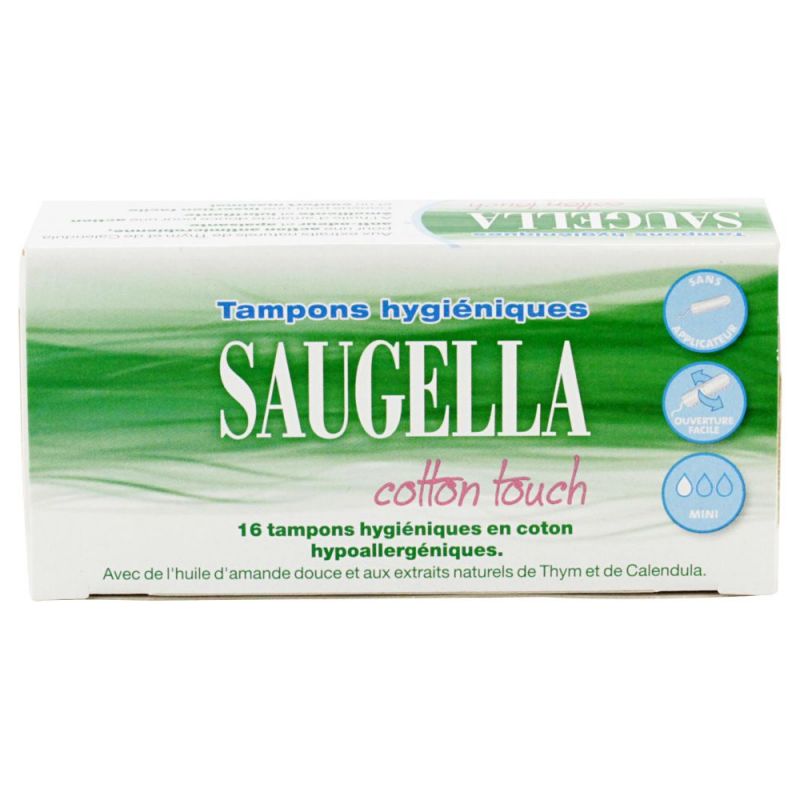16 tampons hygiéniques ss applicateur mini