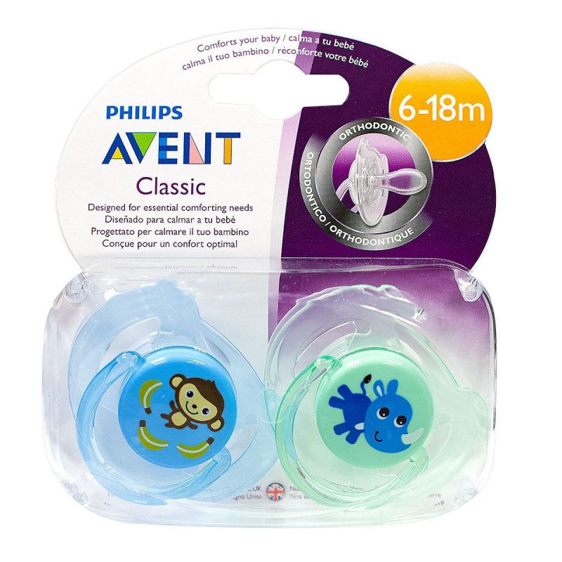 2 sucettes orthodontiques 6-18 mois