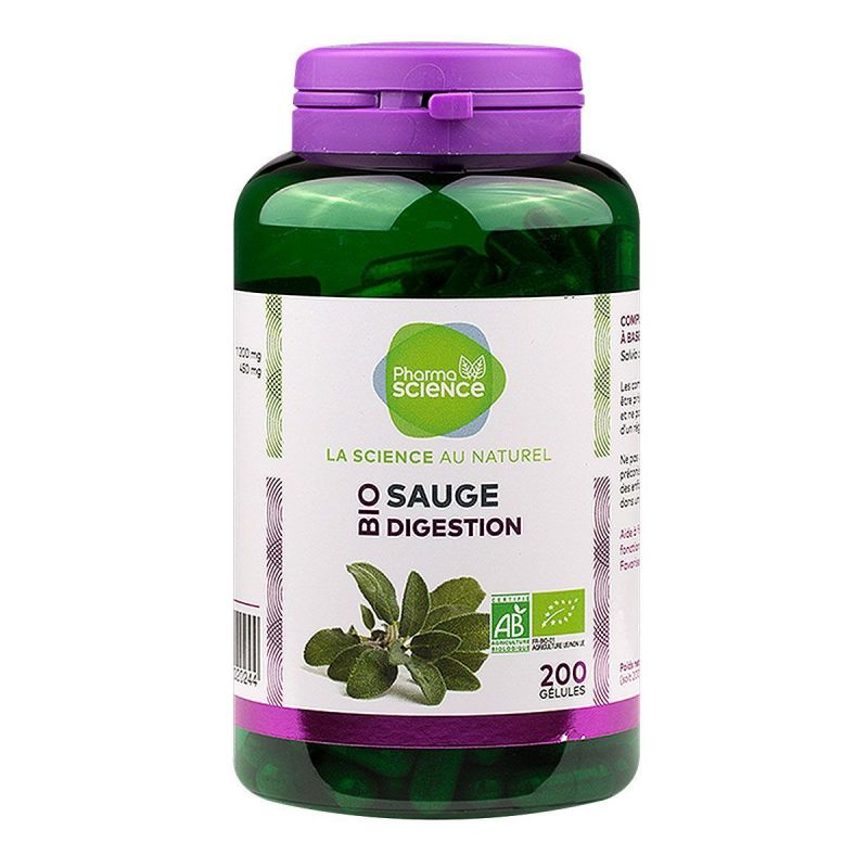 Gélules De Sauge Bio BIOPTIMAL 180 Pièces - Aide Ménopause, Bien-être Hormonal, Fabriqué En France