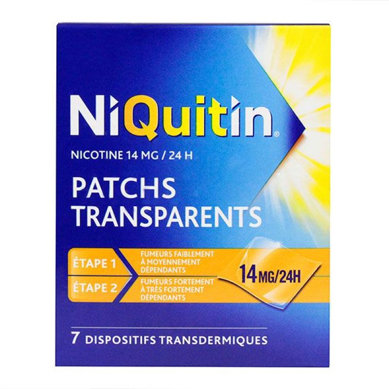 7 patchs transparents 14mg