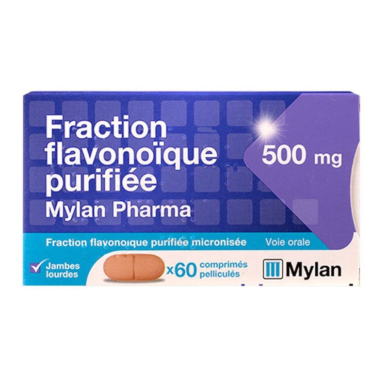 Fraction flavonoïque 500mg 60 comprimés