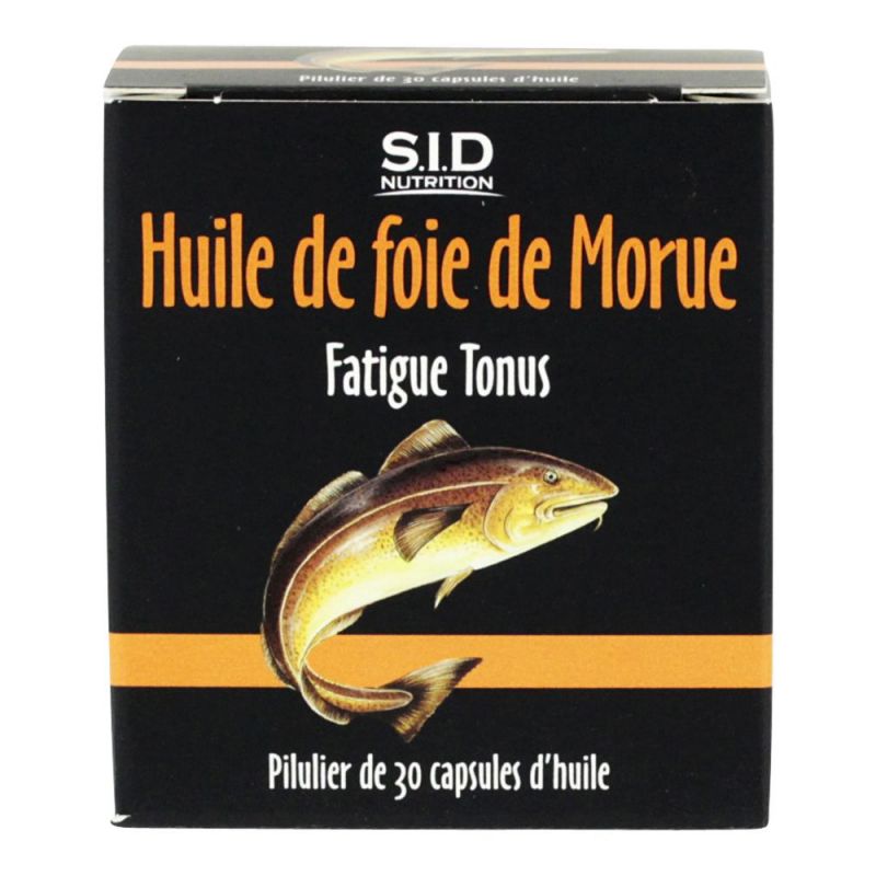 Suppositoire Huile De Poisson Pour Grossir Le Fessier Huile foie de morue fatigue SID x 30 gélules