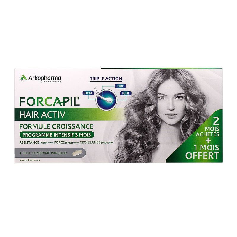 Forcapil Hair Activ Arkopharma 3 x 30 comprimés