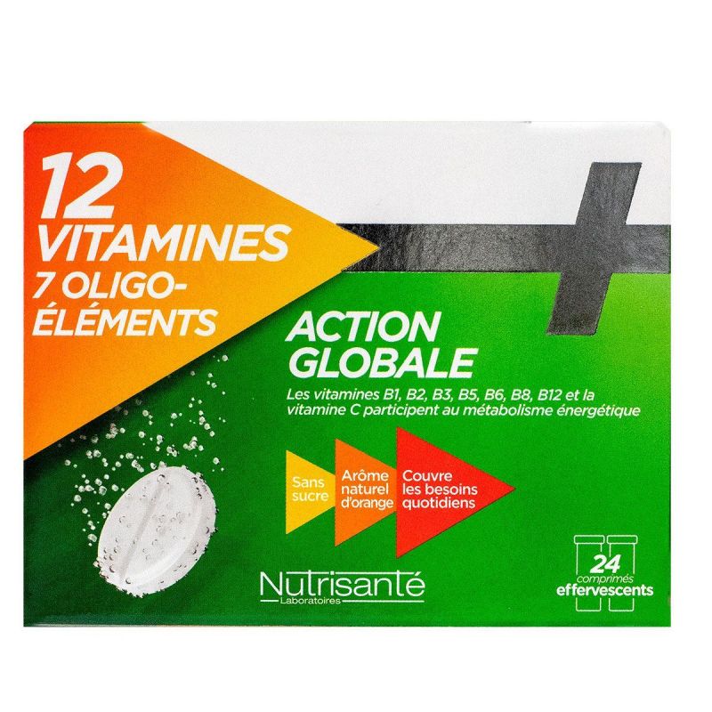 12 vitamines + 7 oligo-éléments 24 comprimés