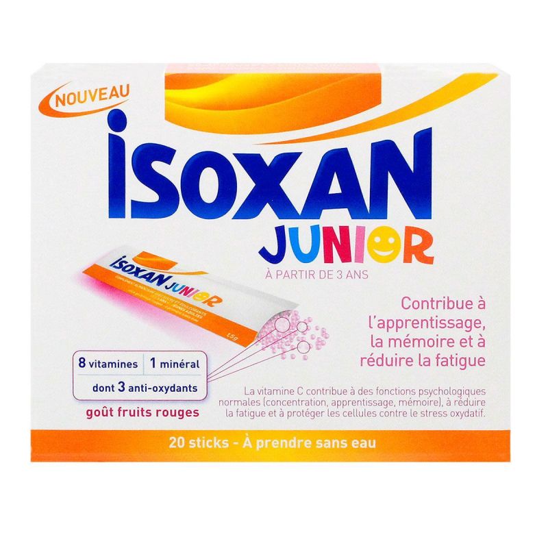 20 Sticks Junior goût fruits rouges