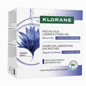 Patchs Yeux Lissant Hydro-Gel au Bleuet Bio x7