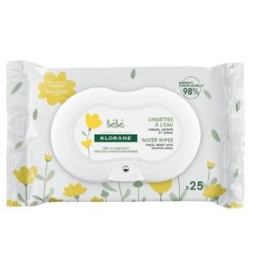 Bébé Lingettes Nettoyantes à l'eau x25