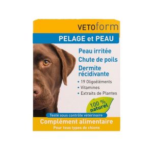 Pelage et peau complément alimentaire chien 100g