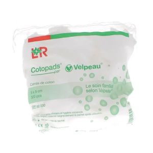 Petits Carrés de Coton 5 x 5 cm x500