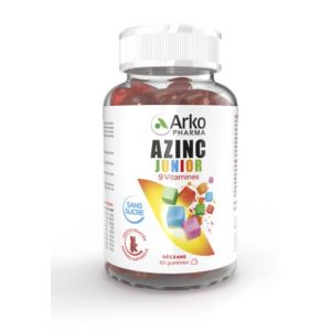 Azinc Junior 9 Vitamines Sans Sucre 60 gummies