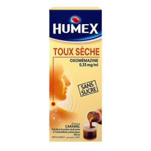 Oxomémazine sans sucre Sirop toux sèche 150ml