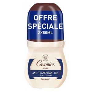 Homme Anti-Transpirant 48H Roll-On Lot de 2 x 50 ml