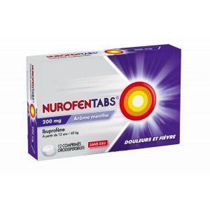 Nurofentabs 200mg 12 comprimés sans eau