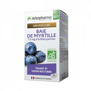 Arkogélules - Baie de Myrtille BIO - 40 gélules