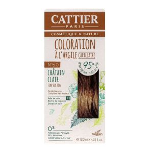 Kit capillaire à l'argile coloration n°5.0 châtain clair 120ml