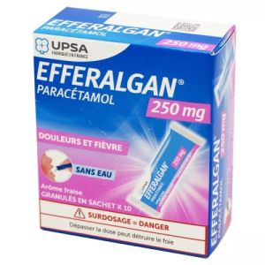 Efferalgan 250mg Granulés Arôme Fraise 10 sachets