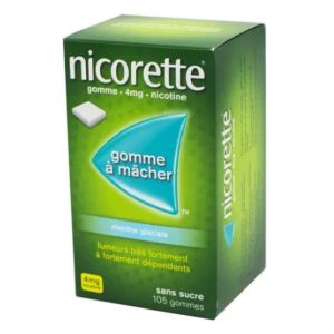 Nicorette 4mg Menthe Glaciale - 105 gommes