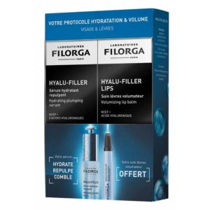 Hyalu-Filler Coffret Protocole Hydratation et Volume Sérum 30ml + Lips 4g Offert