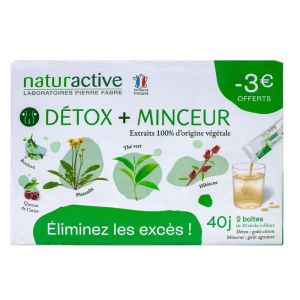 Détox et Minceur citron et agrumes 2x20 sticks
