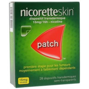 NicoretteSkin Etape 2 15mg/16 heures - 28 patchs