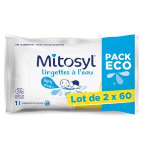 Mitosyl Lingettes à l'eau 2x60
