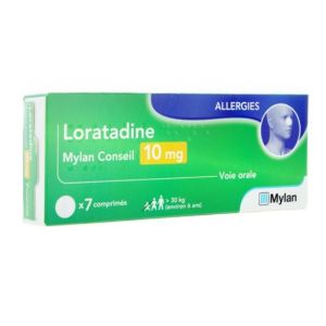 Loratadine 10mg - 7 comprimés