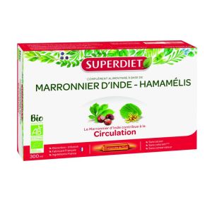 Marronnier Inde et Hamamélis BIO - 20 ampoules