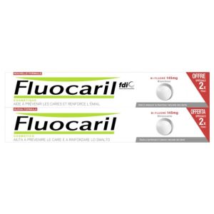 Dentifrice bi-fluoré blancheur 2x75ml
