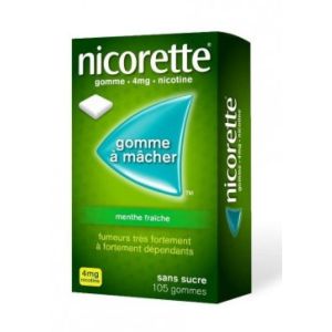 Nicorette 4mg Menthe Fraîche - 105 gommes