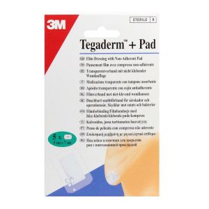 Tegaderm + Pad pansement imperméable 5cm x 7cm (5 pansements imperméables)