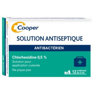 Solution Antiseptique Chlorhexidine 0.5% 12 x 5 ml