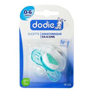 Sucette anatomique 0-6 mois n°20 silicone