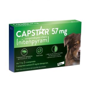 Capstar Chien  57mg 6 comprimés