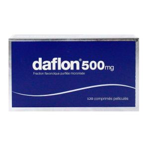 Daflon 500mg 120 comprimés veinotoniques