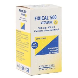 Vitamine D3 500 mg/400 UI 60 comprimés