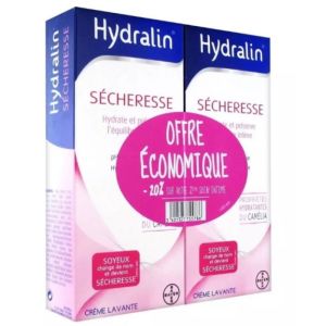 Sécheresse Crème lavante intime lot 2 x 200 ml