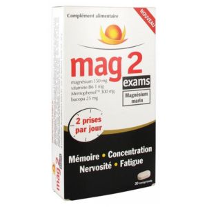 Mag2 exams Magnésium marin (Date de péremption Septembre 2022)