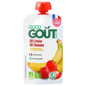 Fraise Banane dès 4 Mois Bio 120 g