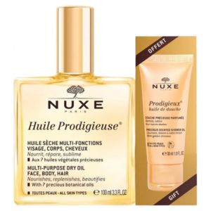 Huile Prodigieuse 100 ml + Huile de Douche Prodigieux 30 ml Offerte