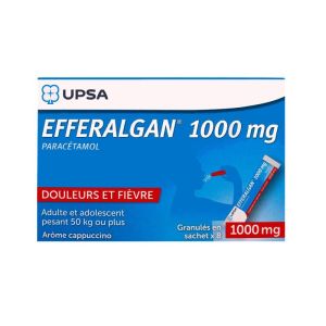 Efferalgan 1000 mg granulés 8 sachets