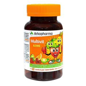 Azinc - Multivit Croissance & Vitalité Vitamines Goût Fruité - 60 gommes