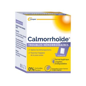 Calmorrhoïde - Troubles Hémorroïdaires - 20 lingettes