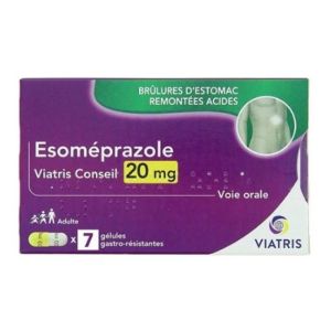 Esomeprazole 20mg 7 gélules